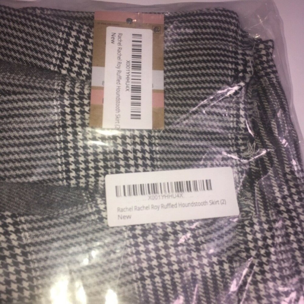 Rachel Rachel Roy Ruffled Houndstooth Skirt Retail $89.00 Size 2 - Picture 4 of 5
